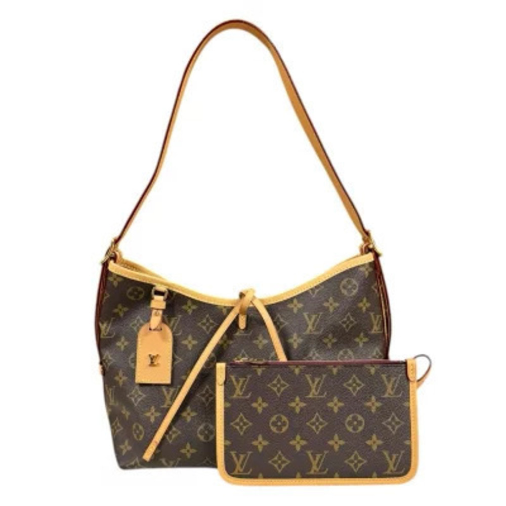Louis Vuitton Carryall NM Monogram Shoulder Bag Canvas Brown